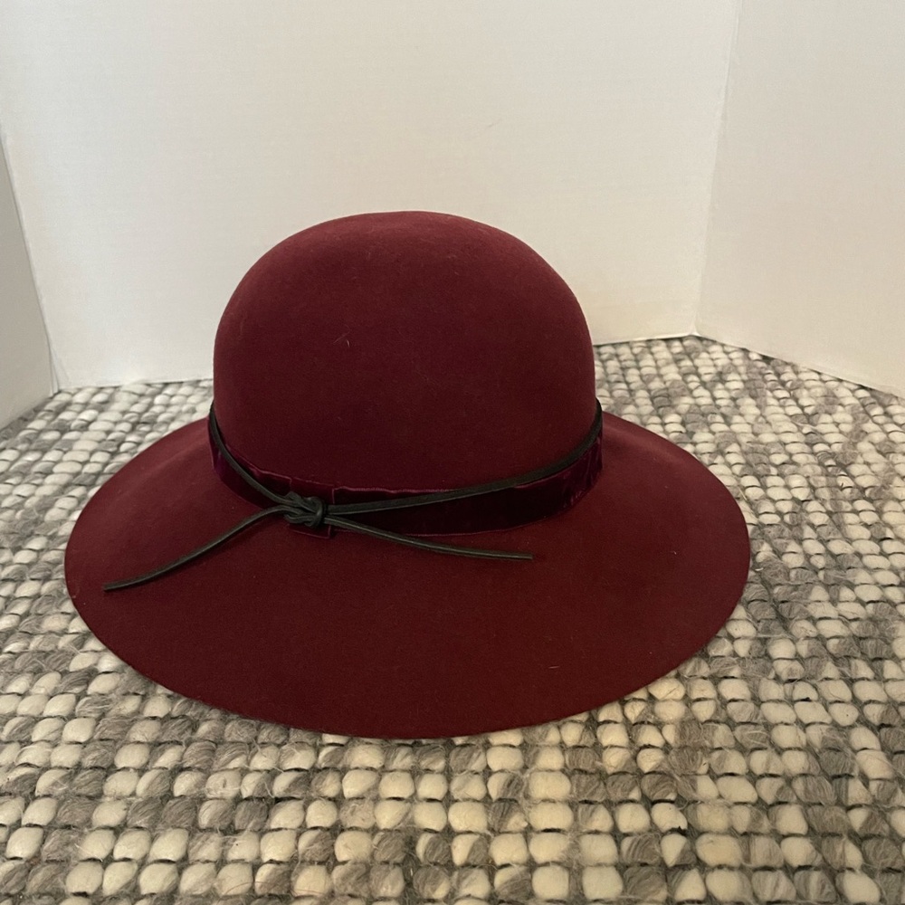 Rag & Bone dunnaway burgundy wool Hat